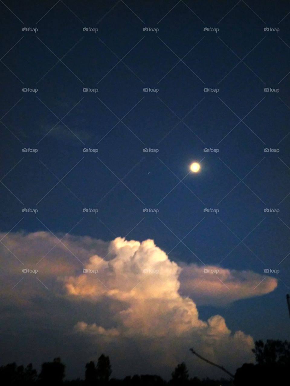 Moon Sun light Sky Clouds Nature