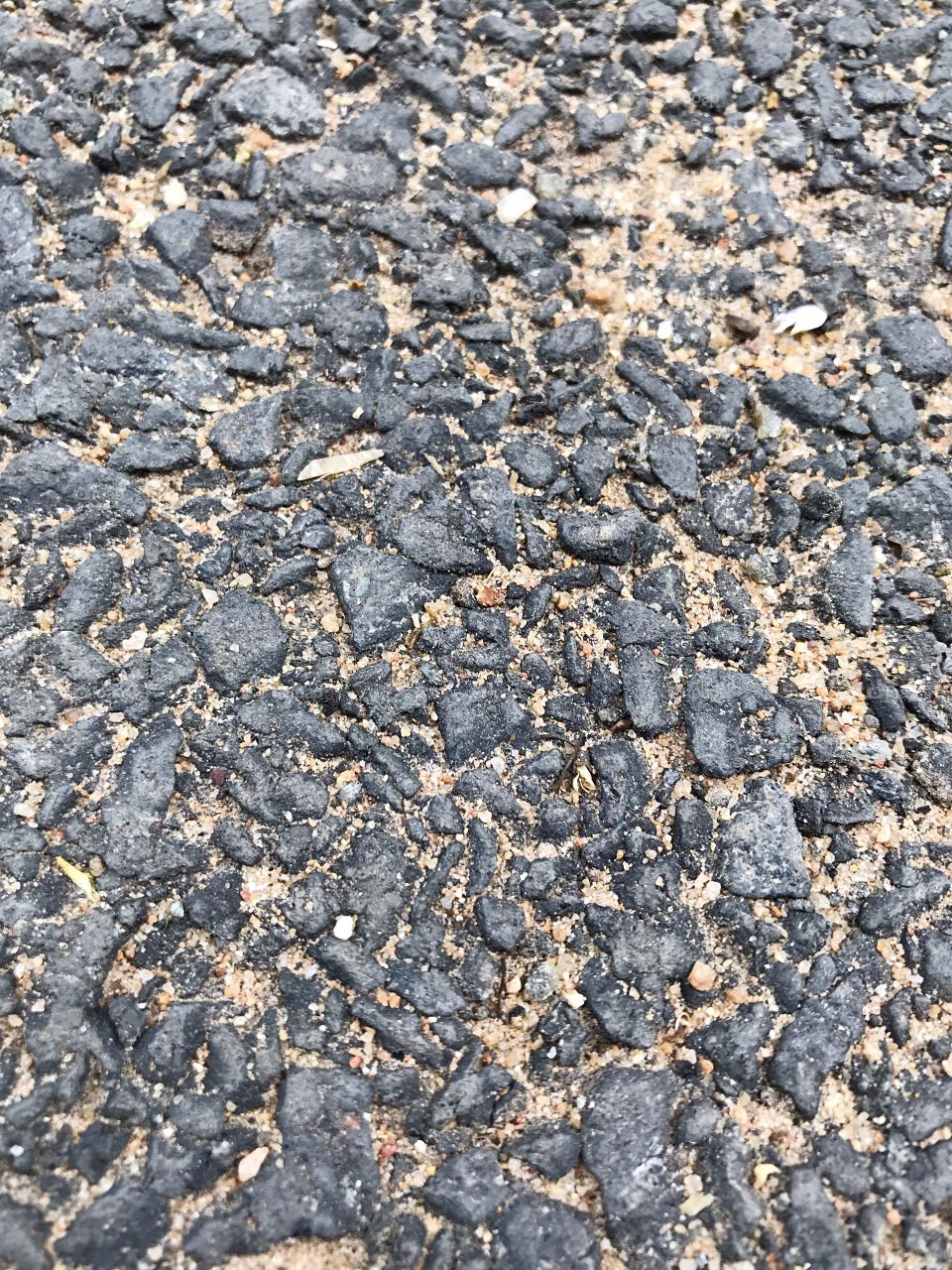 Closeup in the road 