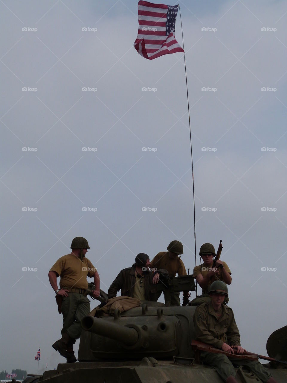 world war 2 reenactment tank crew