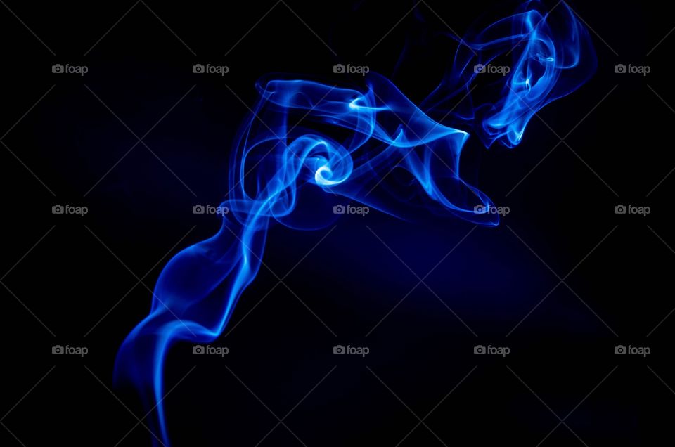 Blue smoke
