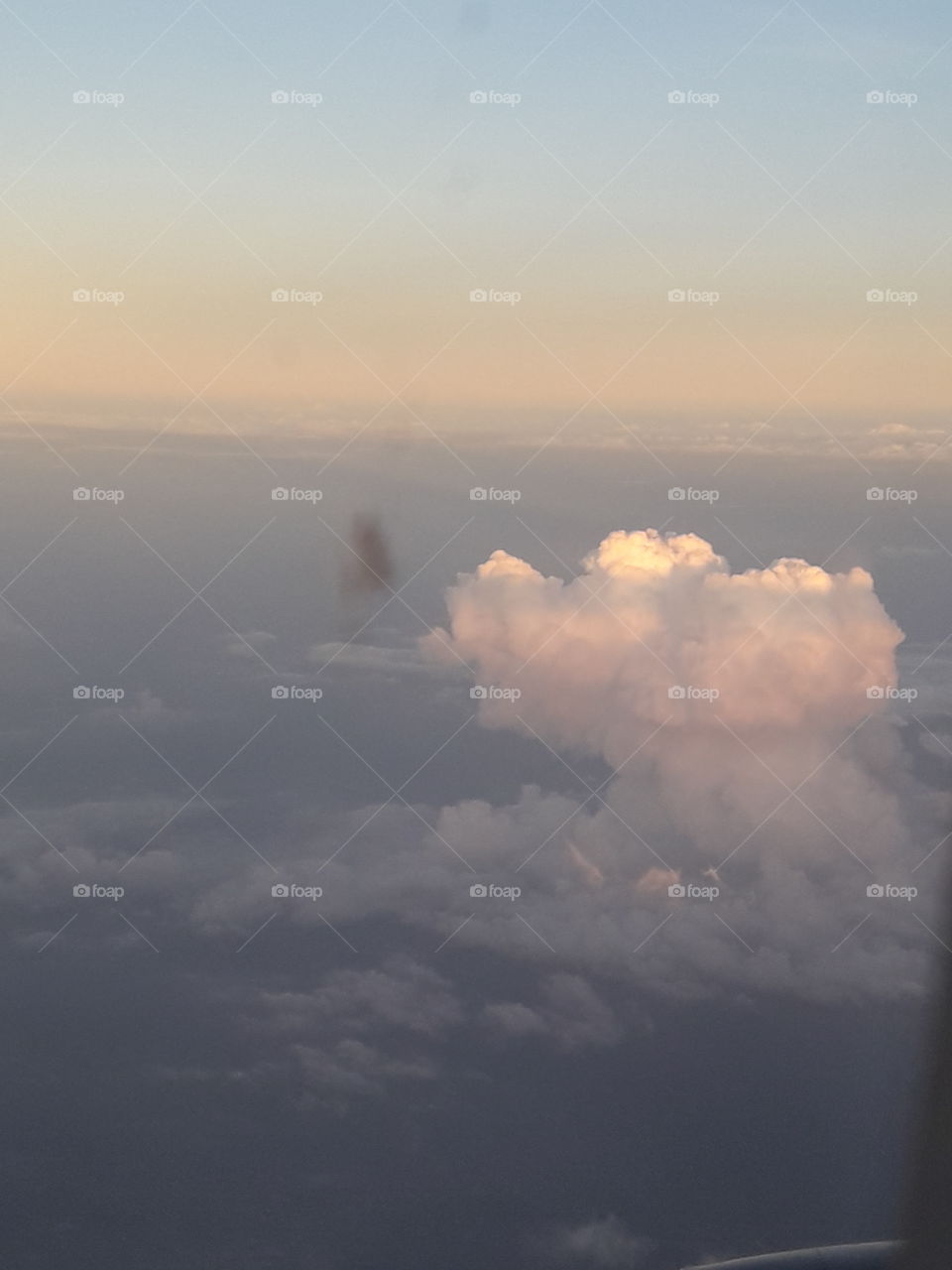 Cloud view windows of the flight

