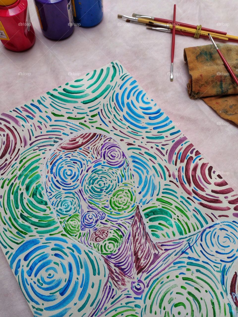 Who don't like art? 

A painting of mine