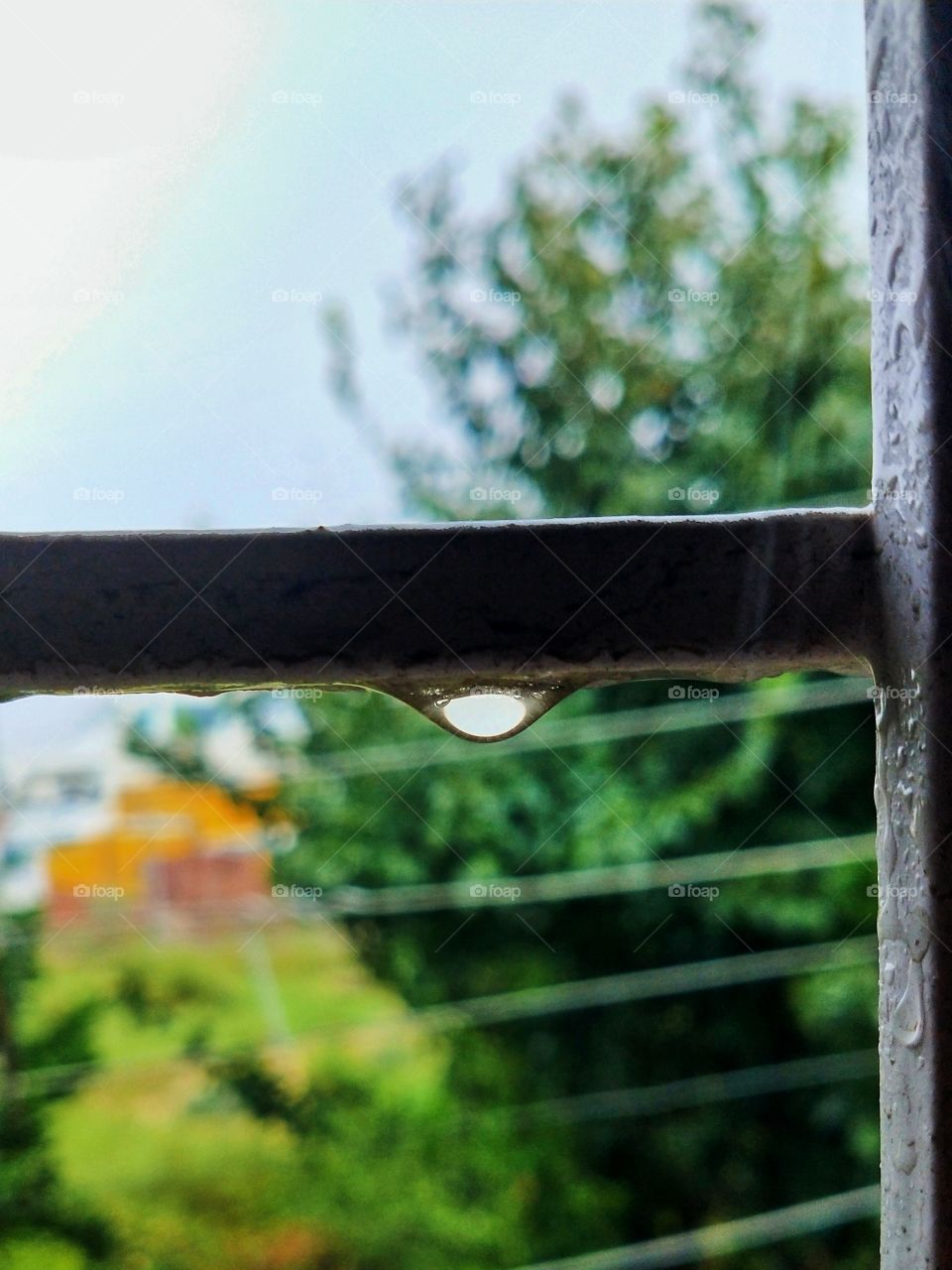 Enjoying the beautiful scenery from my room's window.πΈ You don't have to get wet to be good friends with rain! Just feel the rhythms of the raindrops in your soul!π«π§οΈπ