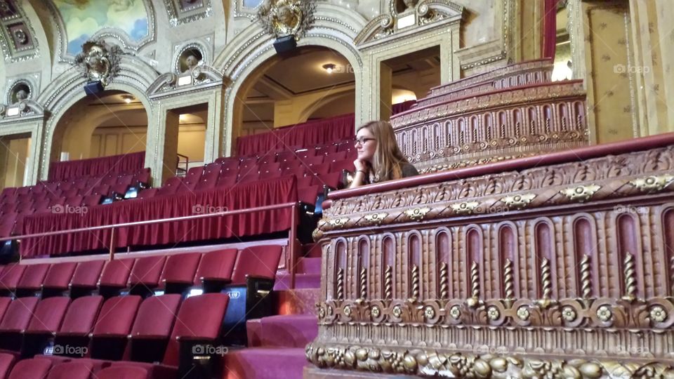 chicago theatre. after the concert