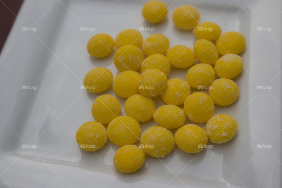 Yellow candy