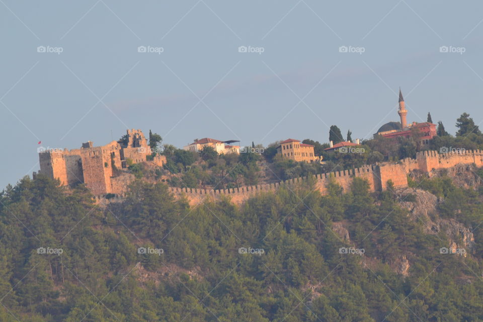 fortress on a mountain