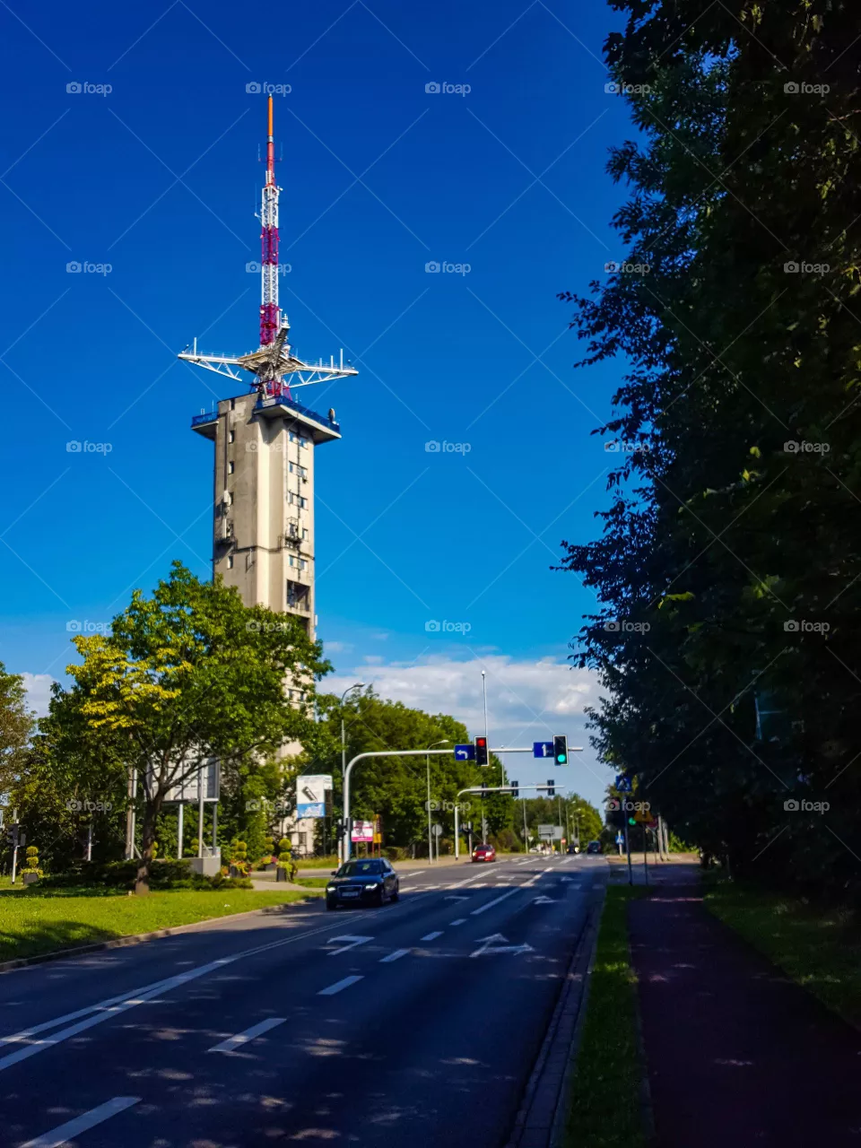 TV tower in Bytków, Siemianowice.