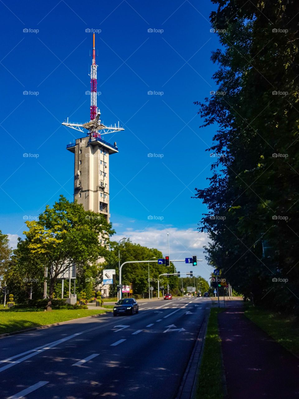 TV tower in Bytków, Siemianowice.