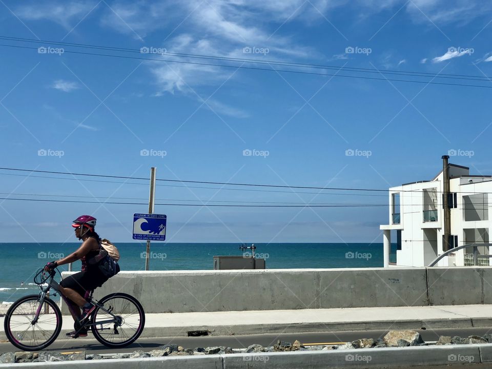 Foap Mission! Staying in Good Shape! Riding Your Bike Along the Beach 