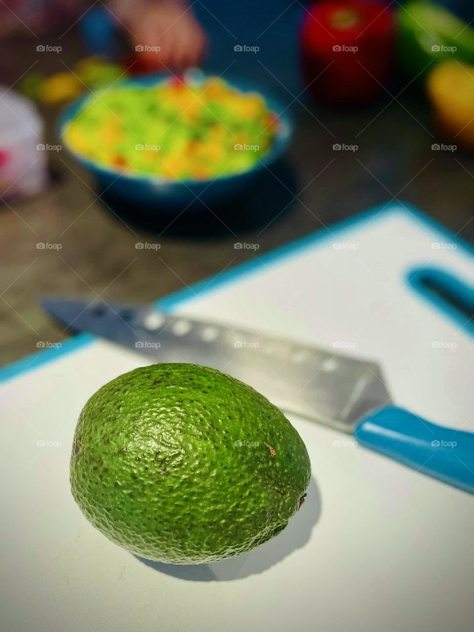 From a avo tree in my backyard. Yummy! 