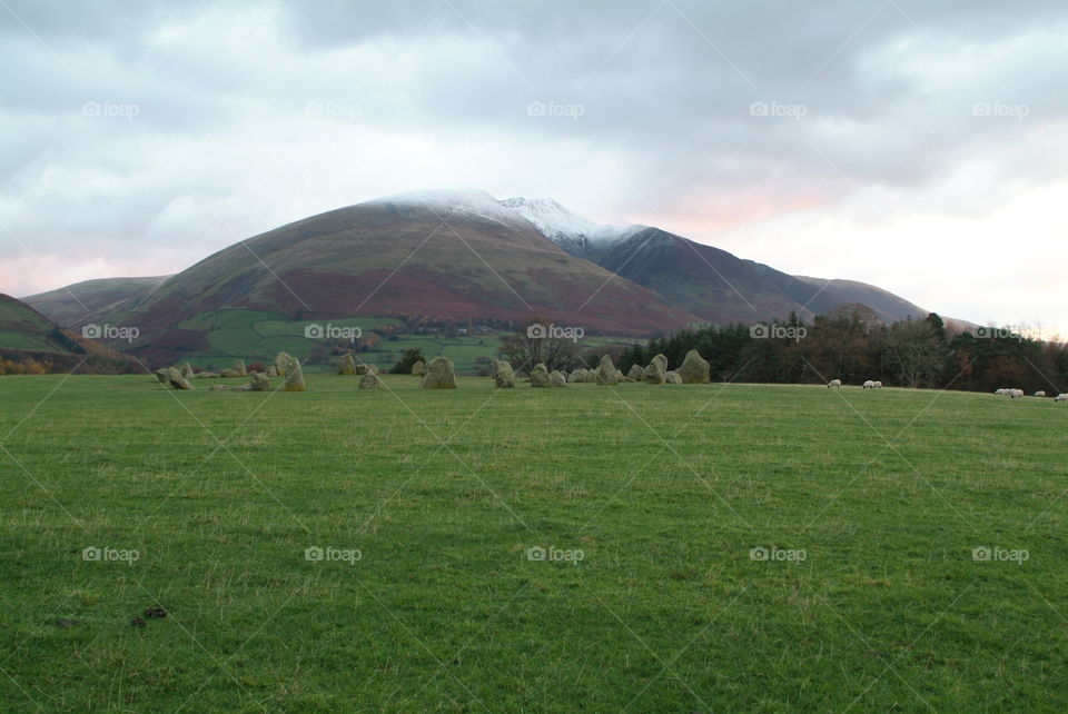 Castlerigg stone circle Lake District 