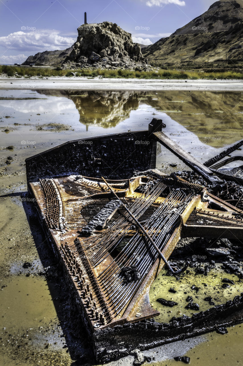 The Forgotten Keys. Abandoned piano in the Great Salt Lake. Your imagination is as good as mine 😎.