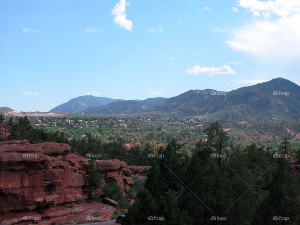 Mountainous area in central California