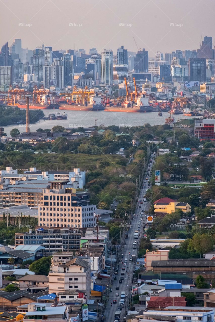 Forest River and City