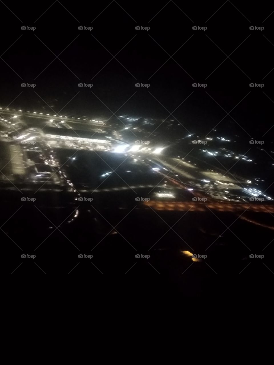 Istanbul airport Terminal at night