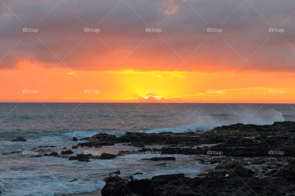 Orange sky sunset