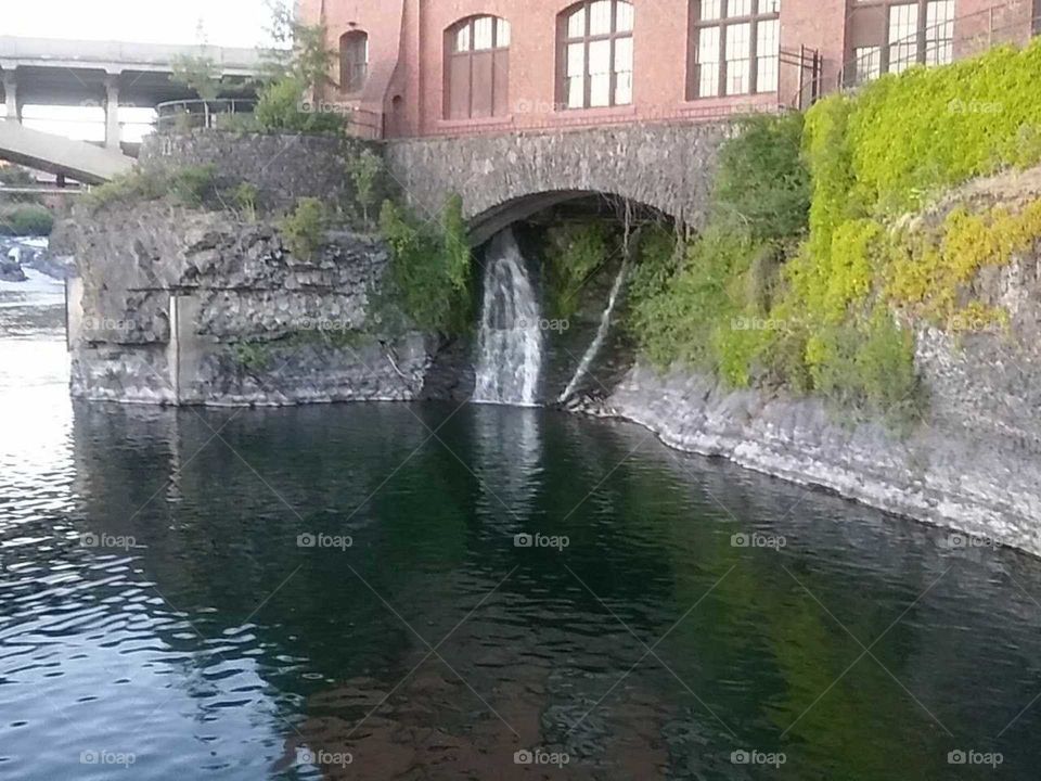 waterfall bridge