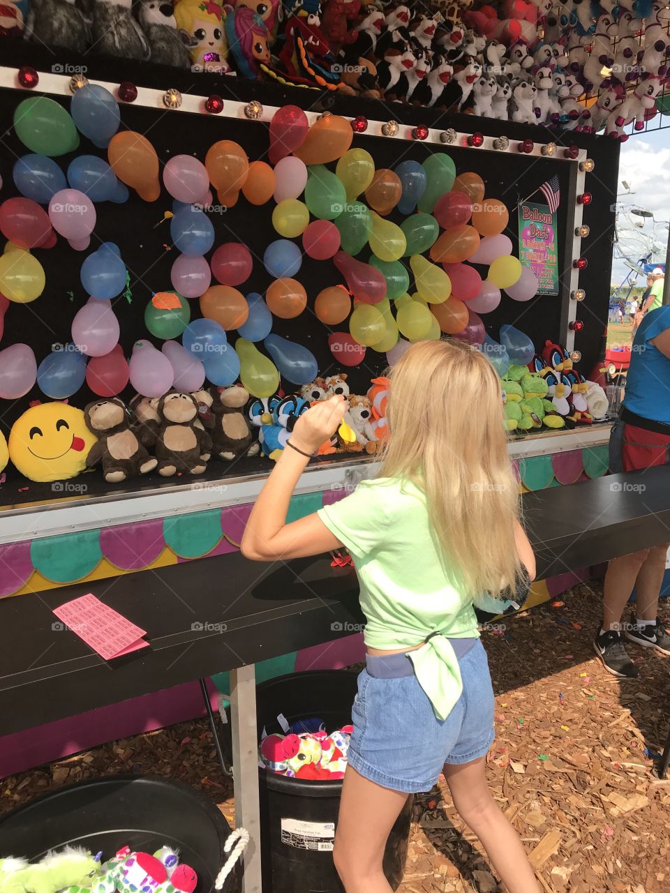 Carnival Fun - summer - fair games - darts - balloons