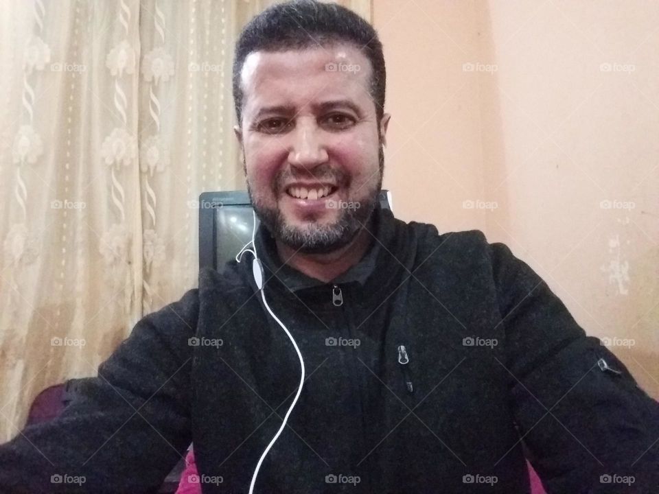 a handsome man with brighter smile for hope!