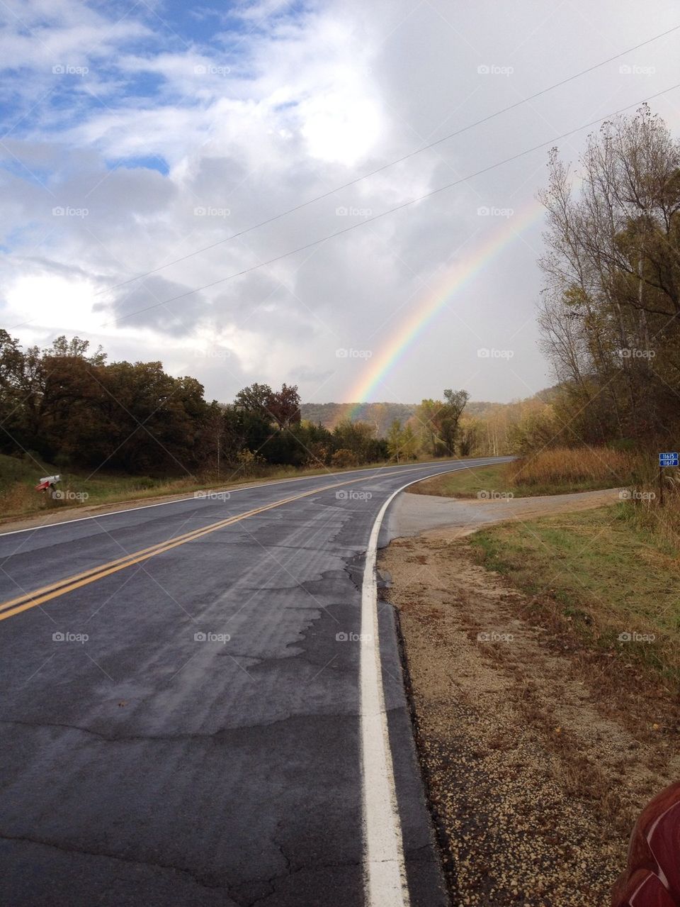 Rainbow on way home