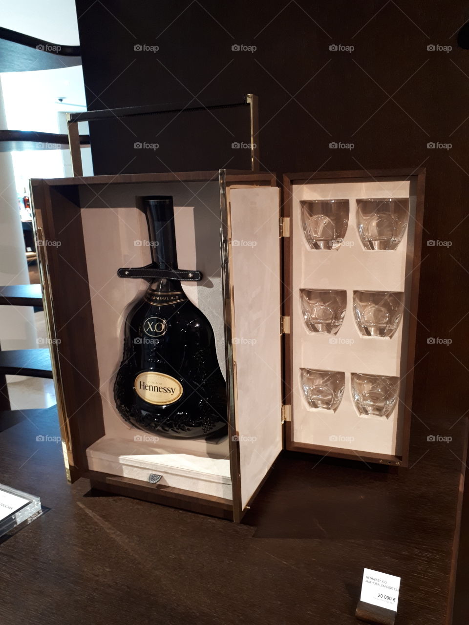 Big bottle of cognac Hennessy