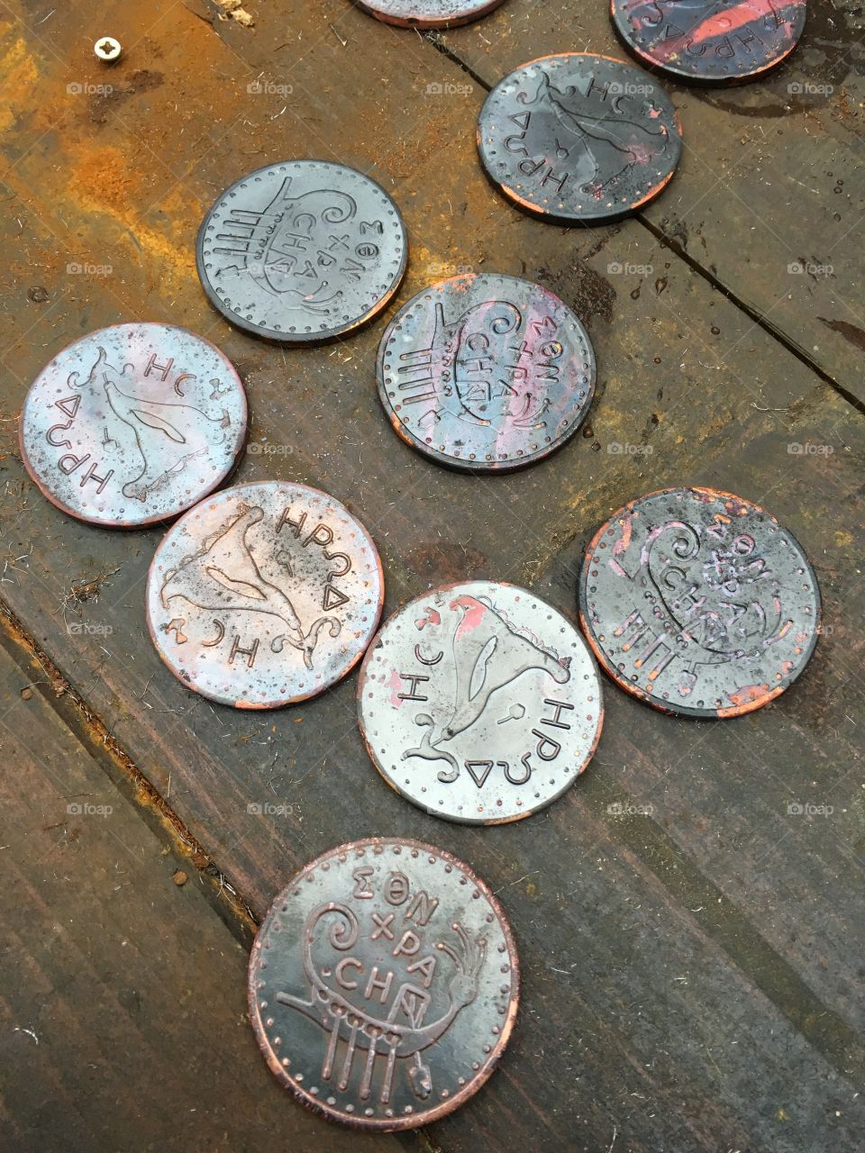 Old coins, Grottammare, Italy