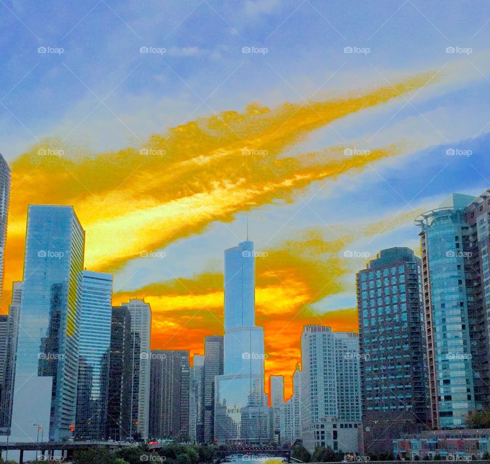Chicago Series: Sky on Fire