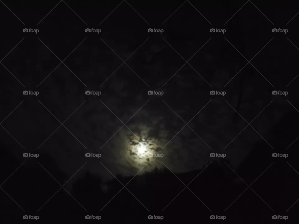 night view moon cloudy 
📸 Muneeb bhat
