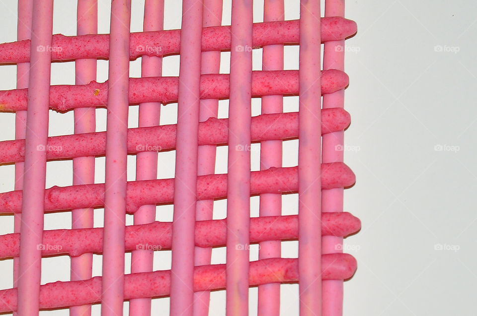 Strawberry cream covered biscuit sticks