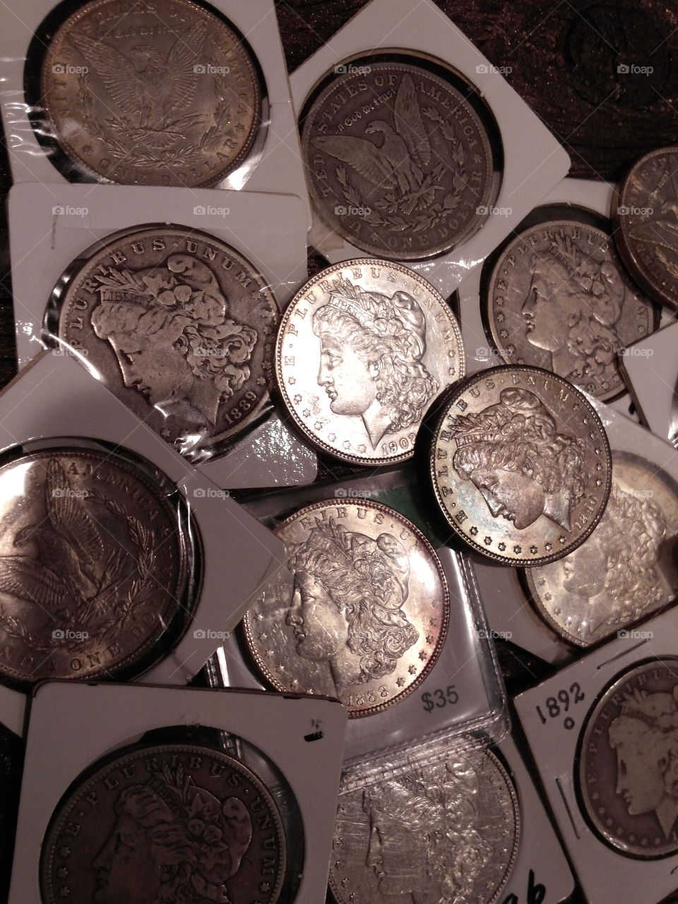 Silver dollars