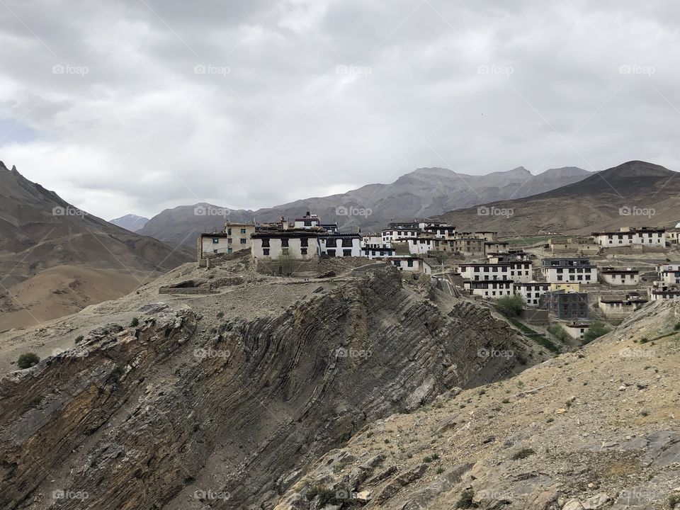 Kibber Village in the Himalayas
