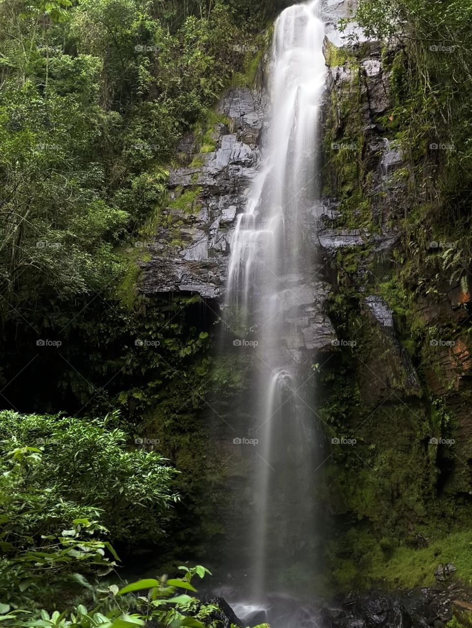 waterfall in long exposure