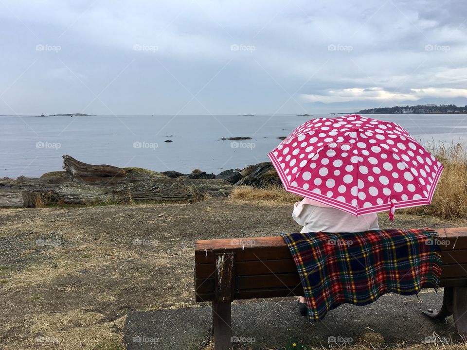 Sitting in the rain 