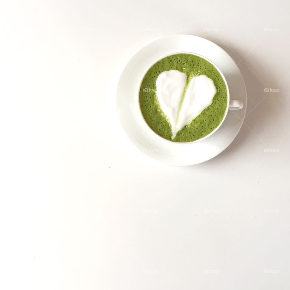 Heart Art with Matcha