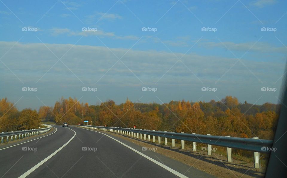 road trip window car view