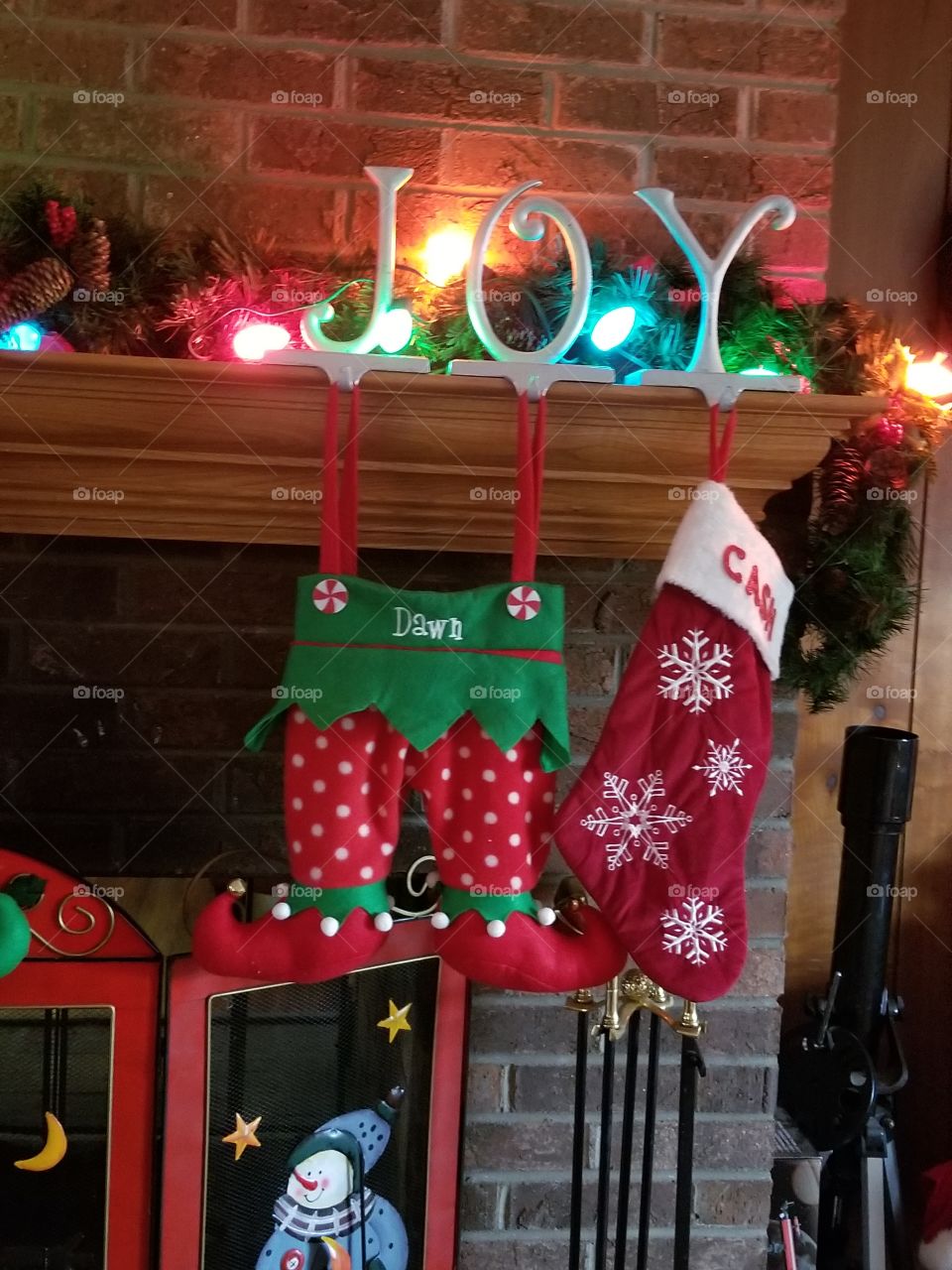 Stockings hung by the fire