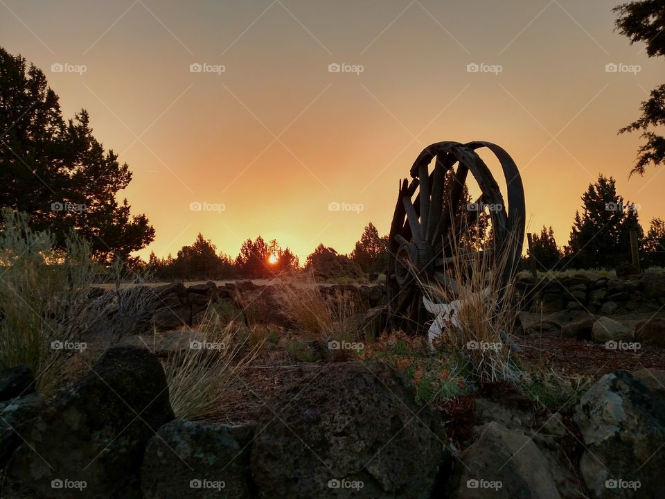 Sunset Over Central Oregon Crooked River Ranch