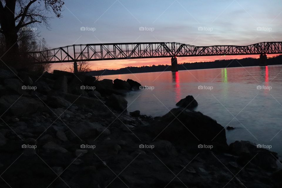 Sunset on the Mississippi 