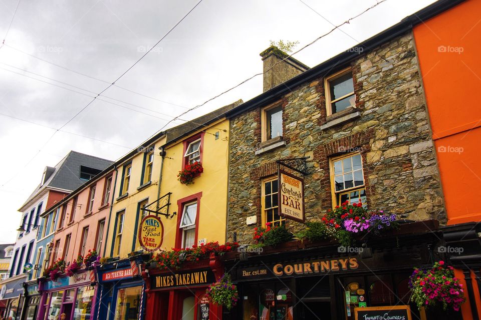 Colourful street in Killarney, Ireland