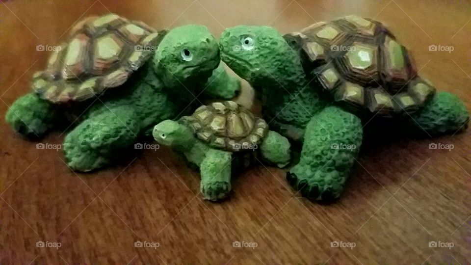 Figurine Turtle Family