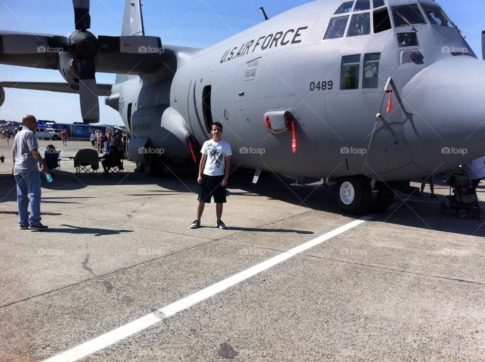 Spending the day at the air show