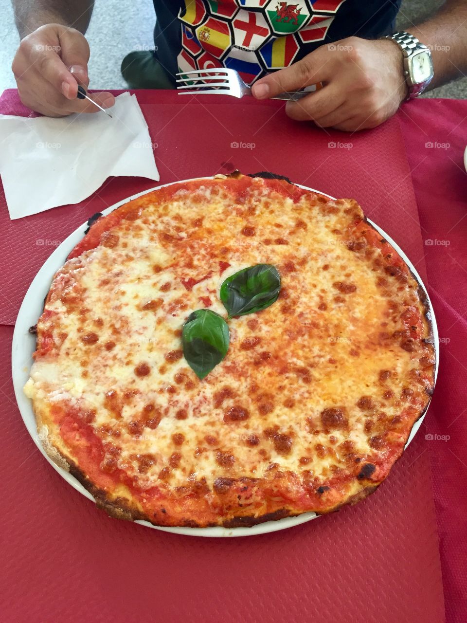 Pizza in Rome Italy 