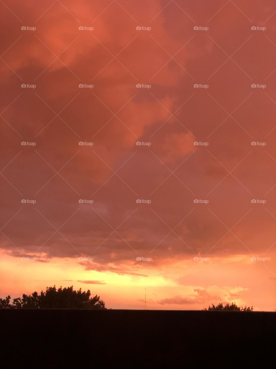 Naturaleza Colores Cielo Tormenta Naranja 