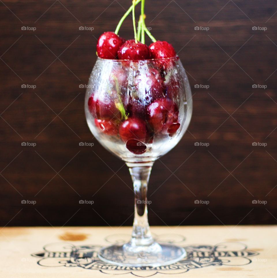 Cherry in the glass 