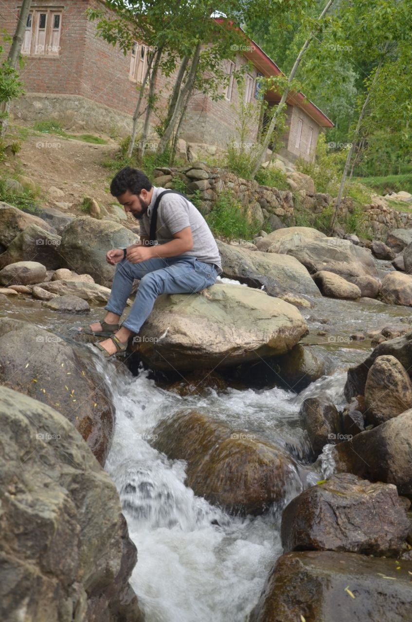 Water, Outdoors, River, Rock, Travel