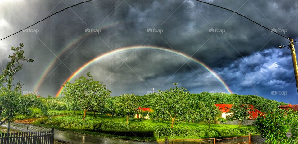 Countryside rainbow 