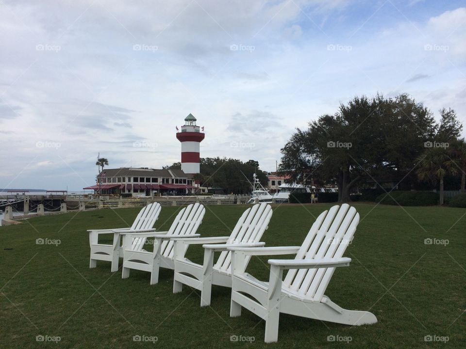 A Sunday afternoon in Hilton Head Island golf course. 