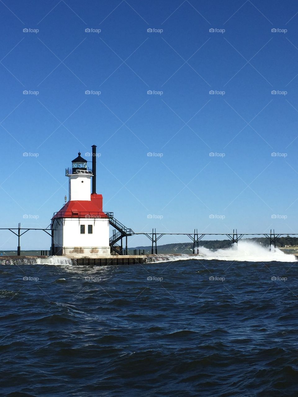 Lighthouse on Lake Michigan at Saint Joseph 