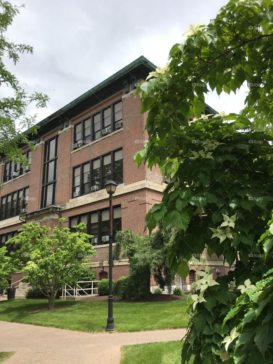 Old Main on WCSU campus in Danbury