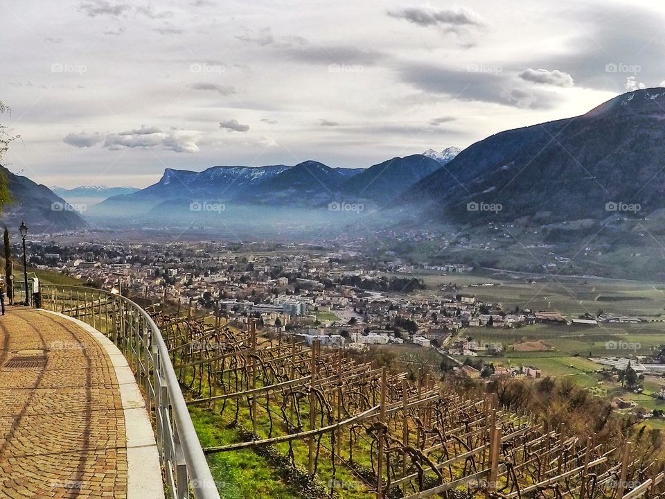 View of Merano city